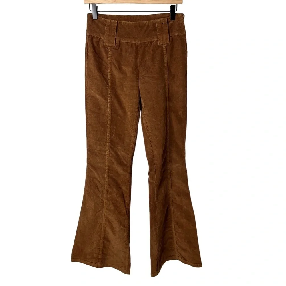 BDG Corduroy Flare Pants PJ Pants Size 26 Brown Boho - Picture 1 of 8